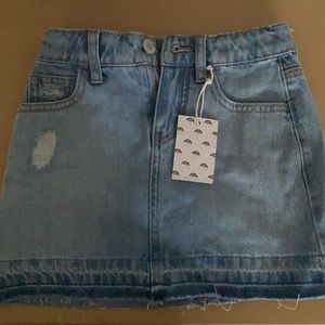 NWT Forever21 Girls Denim Skirt Size 5/6